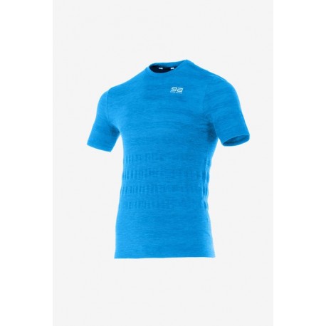 GATTA ACTIVE Męska koszulka sportowa - T-shirt Seamless Ziggy Men niebieska 