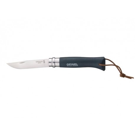 Opinel Nóż Colorama 08 Brown Dark rzemień