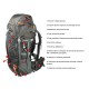 Bergson MATTERHORN 60L Grey Plecak turystyczny
