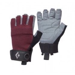 Black Diamond CRAG Half-Finger burgundy rękawice techniczne damskie