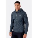 Bluza męska z kapturem Rab GEON HOODY Black/Steel Marl