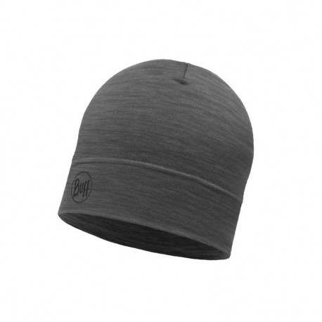 BUFF® Czapka MERINO LIGHTWEIGHT BEANIE SOLID GREY