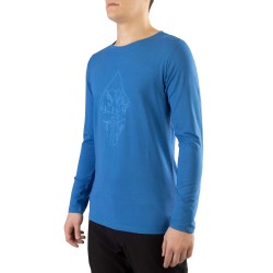 Koszulka męska longsleeve Viking LAKO BAMBOO blue niebieski