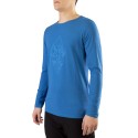 Koszulka męska longsleeve Viking LAKO BAMBOO blue niebieski