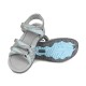 Bergson ATBARA Grey Blue sandały damskie