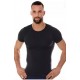 Koszulka męska Brubeck COMFORT WOOL czarny