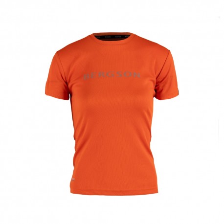 Bergson CHALLENGER Red Orange T-Shirt Damski