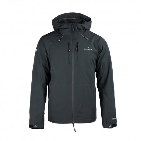 Kurtka membranowa męska Bergson STORMVAULT STX Black czarny