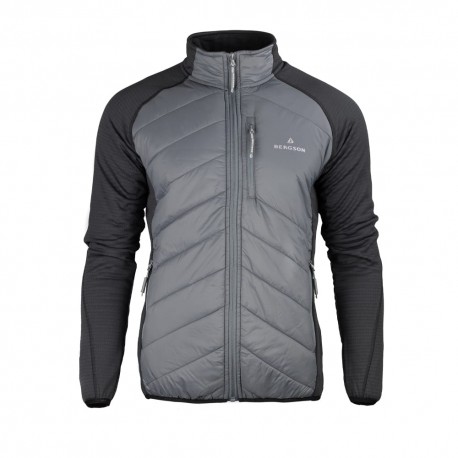 Bluza hybrydowa męska Bergson VERTICO HB Ebony szary