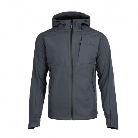 Kurtka softshell męski Bergson VENTURA SS Ebony grafitowy