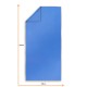 Ręcznik szybkoschnący Bergson DRYSAFE L 100x160cm Blue