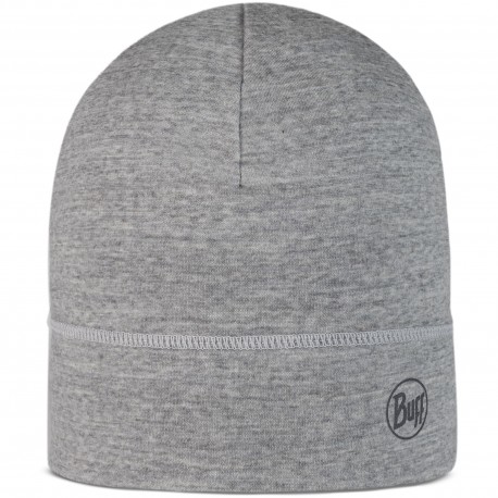 Czapka BUFF® MERINO LIGHTWEIGHT BEANIE Solid Light Grey