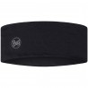 Opaska BUFF® Merino LIGHTWEIGHT Headband Solid Black