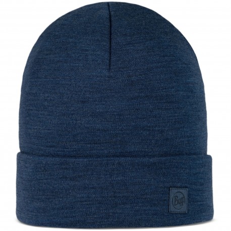 Czapka Buff® Merino Heavyweight Beanie Solid Night Blue
