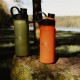 Stalowa butelka termiczna Fjord Nansen Kaldi Olive oliwkowy