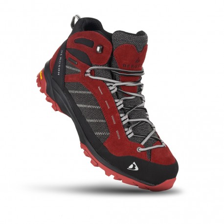 Buty trekkingowe męskie Bergson KADAM Mid STX AW25 Red/Grey