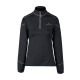 Bluza damska Bergson SWIFTLAYER half zip VTX Black czarny