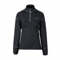 Bluza damska Bergson SWIFTLAYER half zip VTX Black czarny