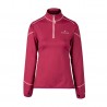 Bluza damska Bergson SWIFTLAYER half zip VTX Anemone różowy