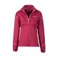 Bluza damska Bergson SWIFTLAYER half zip VTX Black Anemone różowy