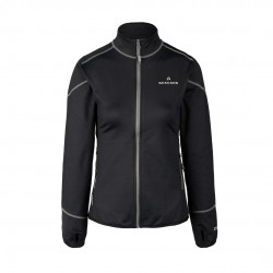 Bluza damska Bergson SWIFTLAYER full zip VTX Black czarny