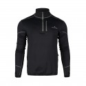 Bluza męska Bergson SWIFTLAYER half zip VTX Black czarny