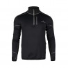 Bluza męska Bergson SWIFTLAYER half zip VTX Black czarny