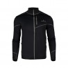 Bluza męska Bergson SWIFTLAYER full zip VTX Black czarny