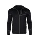 Bluza męska Bergson SWIFTLAYER full zip VTX Black czarny