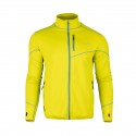 Bluza męska Bergson SWIFTLAYER full zip VTX Dark Green/Lemon