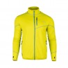Bluza męska Bergson SWIFTLAYER full zip VTX Dark Green/Lemon