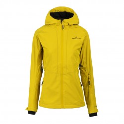 Kurtka damska softshell Bergson VARA SS Yellow