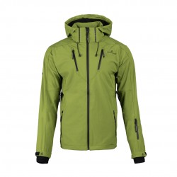 Kurtka męska softshell Bergson VARA SS Grenoble Green