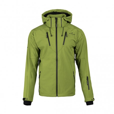 Kurtka męska softshell Bergson VARA SS Grenoble Green