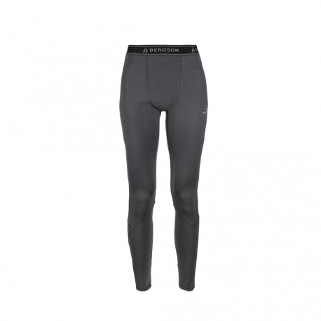 Legginsy termiczne damskie Bergson LANAPURA Merino Grey