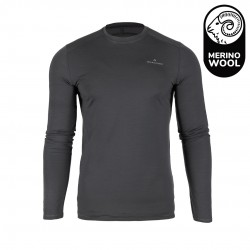 Koszulka termiczna męska Bergson LANAPURA Merino Grey