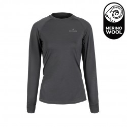 Koszulka termiczna damska Bergson LANAPURA Merino Grey