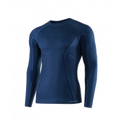 Koszulka męska ACTIVE WOOL Brubeck granatowa