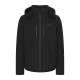 Kurtka softshellowa ocieplana z kapturem męska Campus URRUS czarny