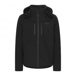 Kurtka softshellowa ocieplana z kapturem męska Campus URRUS czarny