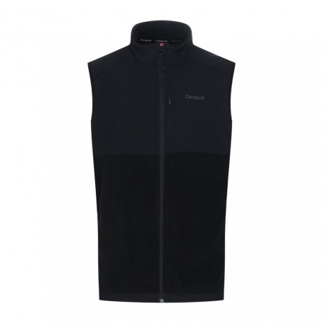 Bezrękawnik męski polarowy Campus ANGLITE czarny