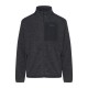 Bluza polarowa męska Campus TREVAL szary melanż-czarny