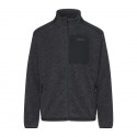 Bluza polarowa męska Campus TREVAL szary melanż-czarny
