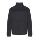 Bluza polarowa męska Campus TREVAL szary melanż-czarny