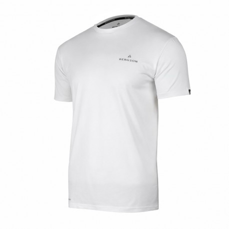 Koszulka męska Bergson ARCHO SL White biały