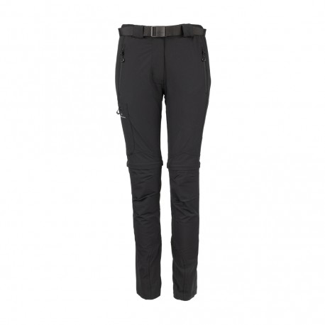 Spodnie Trekkingowe Damskie Bergson 2w1 SNASA 4W NS26 Zip-off Black