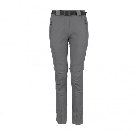 Spodnie Trekkingowe Damskie Bergson 2w1 SNASA 4W NS26 Zip-off Arctic Seal