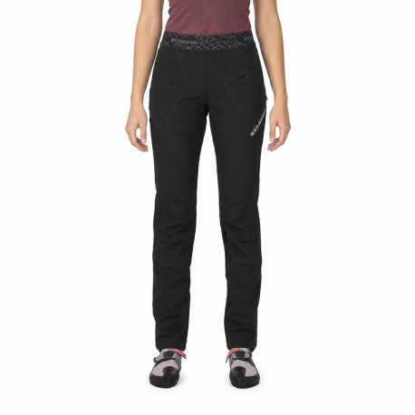 Spodnie Wspinaczkowe Damskie Bergson ROCKLINE Black