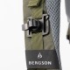Plecak turystyczny z wentylacją na plecach Bergson OLDEN 40L Olive/Lemon