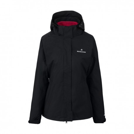Kurtka damska 3w1 Bergson ECOVERSE STX Black